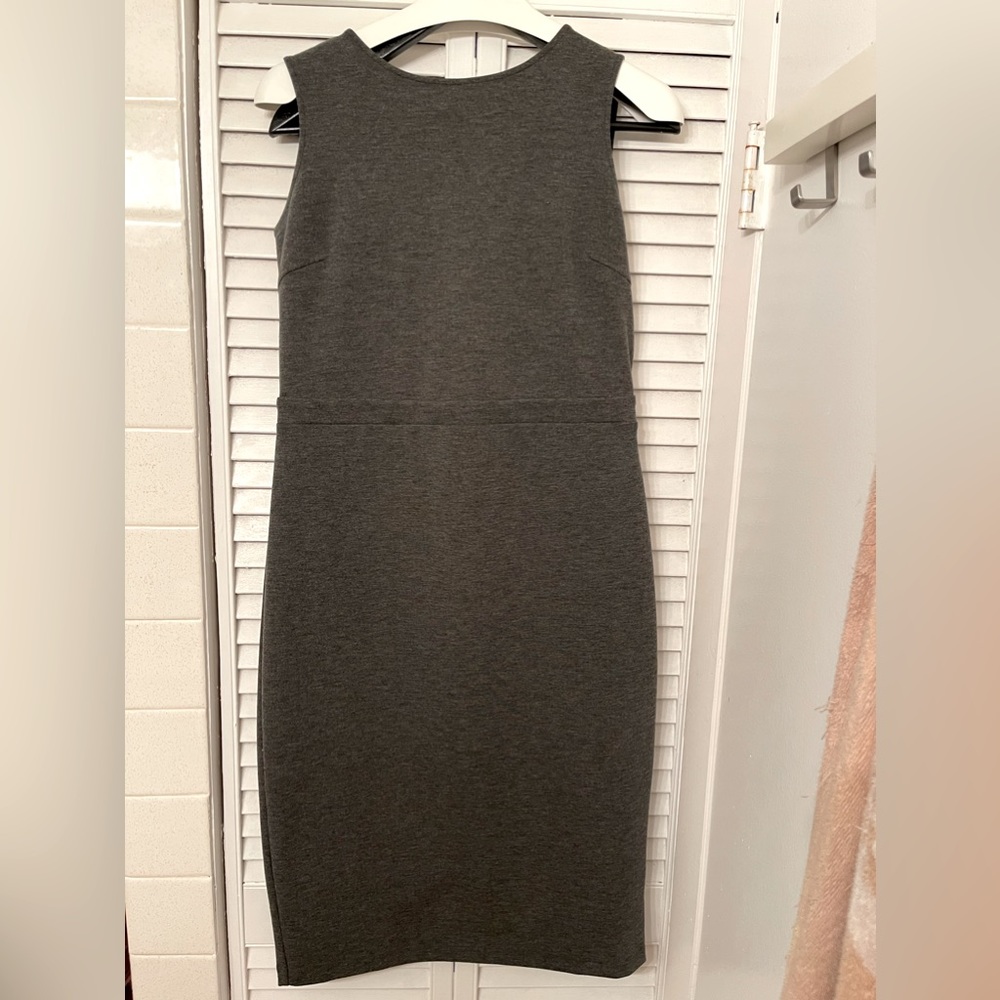 Cupcakes & Cashmere | Womens Grey Contemporary Sheath Dress Size Large